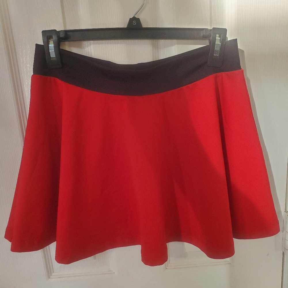Red Black Skater Circle Skirt from Cheerleading.com ~AM